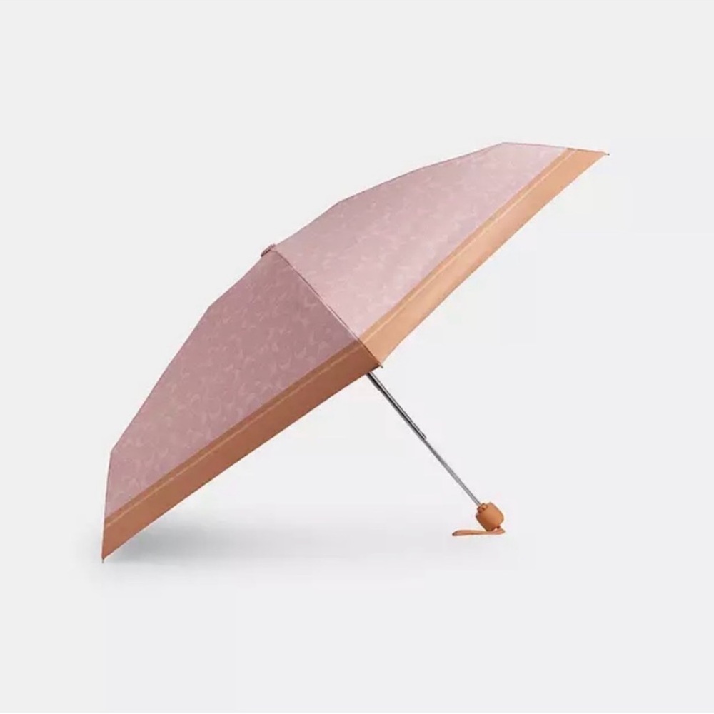 Coach Powder Pink Signature Large Zip Around Wallet and Umbrella 🌸 - Picture 5 of 5